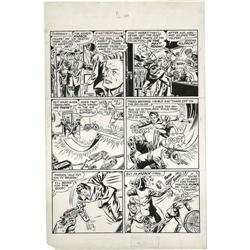 Arthur Peddy - Unpublished Flash Comics #110 "The Ghost Arthur Peddy - Unpublished Flash Comics #110
