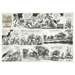 Mac Raboy - Flash Gordon Sunday Comic Strip Original Ar Mac Raboy - Flash Gordon Sunday Comic Strip 