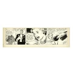 Alex Raymond - Rip Kirby Daily Comic Strip Original Art Alex Raymond - Rip Kirby Daily Comic Strip O