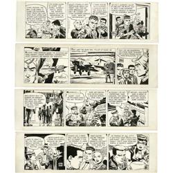 Frank Robbins - Johnny Hazard Daily Comic Strip Origina Frank Robbins - Johnny Hazard Daily Comic St
