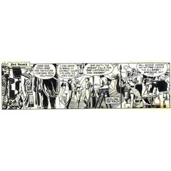 Jerry Robinson - Jet Scott Daily Comic Strip Original A Jerry Robinson - Jet Scott Daily Comic Strip