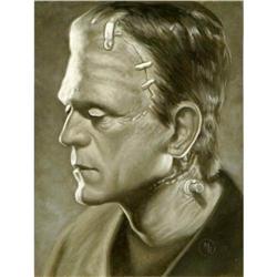 Mark Romanoski - Frankenstein Illustration Original Art Mark Romanoski - Frankenstein Illustration O