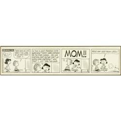 Charles Schulz - Peanuts Daily Comic Strip Original Art Charles Schulz - Peanuts Daily Comic Strip O