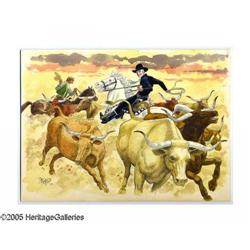 Dan Spiegle - Hopalong Cassidy Specialty Illustration O Dan Spiegle - Hopalong Cassidy Specialty Ill