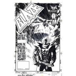 Original Art Cover (Marvel/Midnight Suns, 1994). Johnny Ron Wagner - Blaze: Legacy of Blood #3 Cover