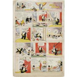 Frank Willard - Moon Mullins Hand Colored Sunday Comic Frank Willard - Moon Mullins Hand Colored Sun