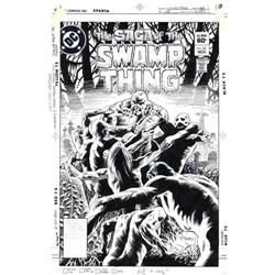 Tom Yeates - The Saga of the Swamp Thing #18 Cover Orig Tom Yeates - The Saga of the Swamp Thing #18