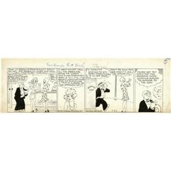 Chic Young - Dumb Dora Daily Original Art, dated 7-27-2 Chic Young - Dumb Dora Daily Comic Strip Ori