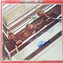 Signed Beatles 1962-1966 Album Cover