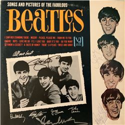 Signed Beatles Songs And Pictures Of The Fabulous Beatles Album Cover