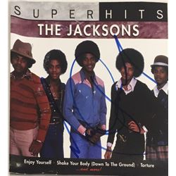 Signed Jacksons "Super Hits" CD Insert