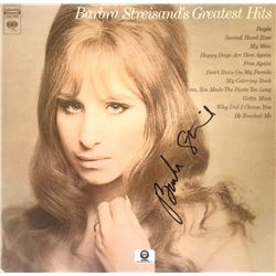 Signed Barbra Streisand "Barbra Streisand's Greatest Hits" Album Cover