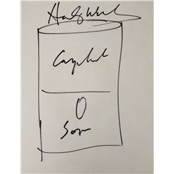 Signed Andy Warhol Campbell’s Soup Sketch