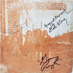 Lynyrd Skynyrd Signed Pronounced Album Cover (The Debut Album)