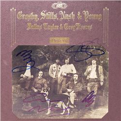 CSNY Signed CSNY Deja Vu Album Cover