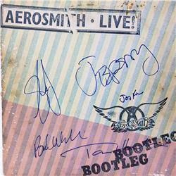 Signed Aerosmith Bootleg Live Album Cover