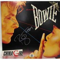 Signed David Bowie, "China Girl" Promotional Album Cover