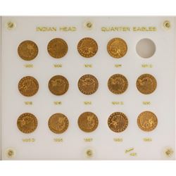 Set of 1909-1929 $2 1/2 Indian Head Quarter Eagle Gold Coins
