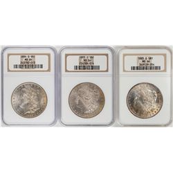 Lot of 1883-O to 1884-O $1 Morgan Silver Dollar Coins NGC MS64