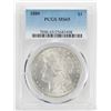 Image 1 : 1880 $1 Morgan Silver Dollar Coin PCGS MS65