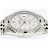 Image 4 : Rolex Men's Stainless Steel Gray Diamond & Ruby Datejust Wristwatch