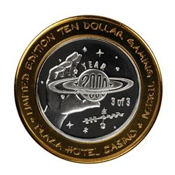 .999 Fine Silver Plaza Casino Las Vegas, NV $10 Limited Edition Gaming Token