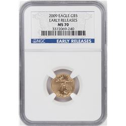 2009 $5 American Gold Eagle Coin NGC MS70 Early Releases
