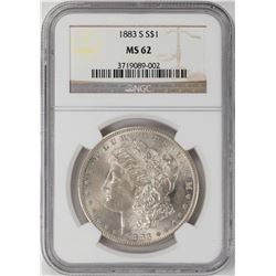 1883-S $1 Morgan Silver Dollar Coin NGC MS62