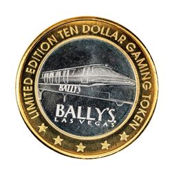 .999 Silver Ballys Las Vegas $10 Casino Limited Edition Gaming Token