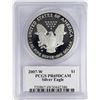 Image 2 : 2007-W $1 Proof American Silver Eagle Coin PCGS PR69DCAM Moy Signature