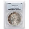 Image 1 : 1885-S $1 Morgan Silver Dollar Coin PCGS MS61