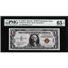 Image 1 : 1935A $1 Hawaii Silver Certificate WWII Emergency Note PMG Gem Uncirculated 65EPQ