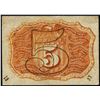 Image 2 : March 3, 1863 Five Cents Second Issue Fractional Currency Note