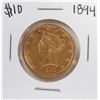 Image 1 : 1894 $10 Liberty Head Eagle Gold Coin