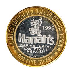 .999 Fine Silver Harrah's Casino Las Vegas, Nevada $10 Limited Edition Gaming Token
