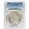 Image 1 : 1889 $1 Morgan Silver Dollar Coin PCGS MS65