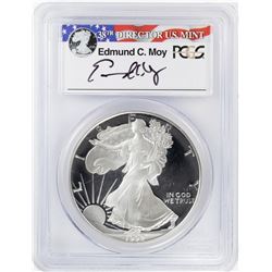 1992-S $1 Proof American Silver Eagle Coin PCGS PR69DCAM Moy Signature