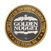 Image 2 : .999 Silver Golden Nugget Las Vegas $10 Limited Edition Casino Gaming Token