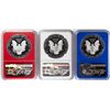 Image 2 : Set of 2019-W $1 Proof American Silver Eagle Coins NGC PF70 Ultra Cameo Red White Blue