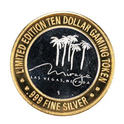.999 Silver Mirage Las Vegas Nevada $10 Casino Limited Edition Gaming Token