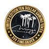 Image 1 : .999 Silver Mirage Las Vegas Nevada $10 Casino Limited Edition Gaming Token