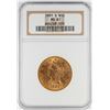 Image 1 : 1901-S $10 Liberty Head Eagle Gold Coin NGC MS61
