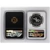 Image 2 : 1792-2017 Half Disme 1/10 oz. Gold & 1oz. Silver Medals NGC PF70 W/ Moy Signature Set