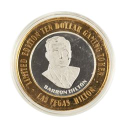 .999 Silver Hilton Las Vegas, Nevada $10 Casino Limited Edition Gaming Token