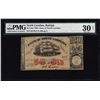 Image 1 : 1864 50 Cent State of North Carolina Obsolete Banknote CR149 PMG Very Fine 30 Net