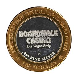 .999 Silver Boardwalk Casino Las Vegas, NV $10 Limited Edition Gaming Token