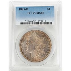 1883-O $1 Morgan Silver Dollar Coin PCGS MS65