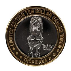 .999 Silver Tropicana Las Vegas, Nevada $10 Casino Limited Edition Gaming Token