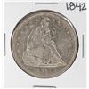 Image 1 : 1842 $1 Seated Liberty Silver Dollar Coin