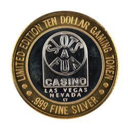 .999 Silver Slots A Fun Casino Las Vegas, NV $10 Limited Edition Casino Gaming Token